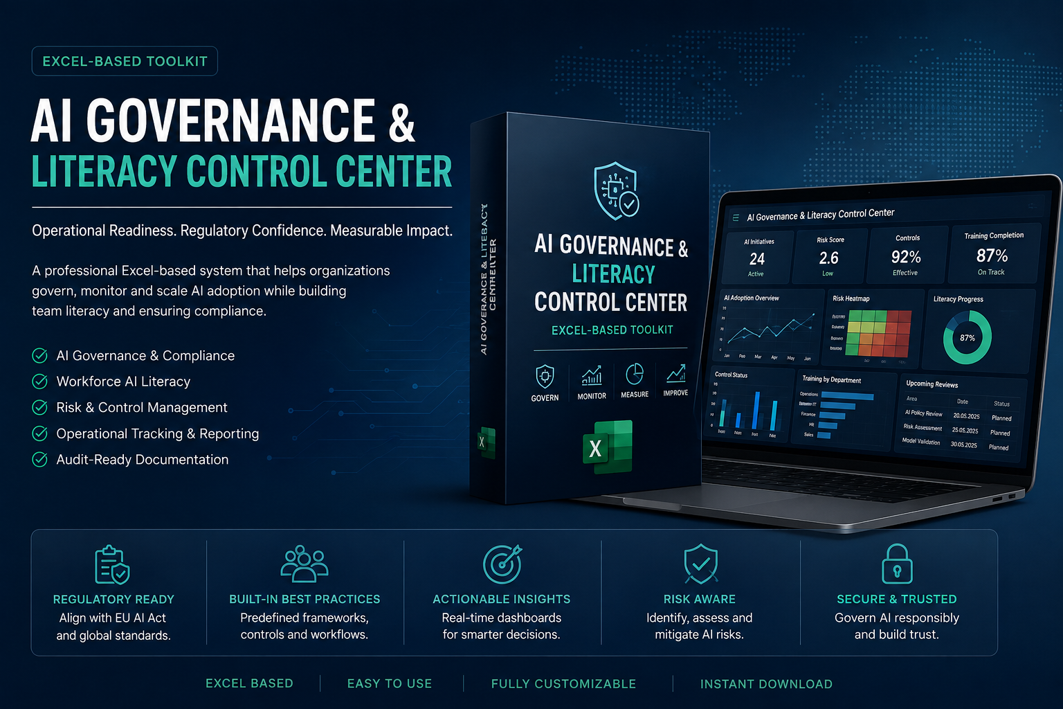 AI Governance & Literacy Control Center | EU AI Act Operational Toolkit